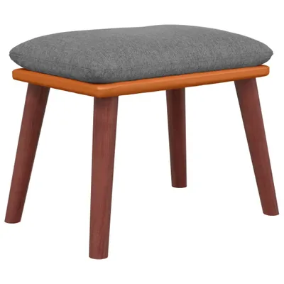 Obrázok produktu pre vidaXL Podnožka na nohy Light Grey 45x29,5x35 cm Látka a umelá koža