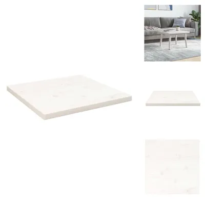 Obrázok produktu pre vidaXL Stolová doska biela 60x60x2,5 cm z borovicového masívu - Stolové dosky