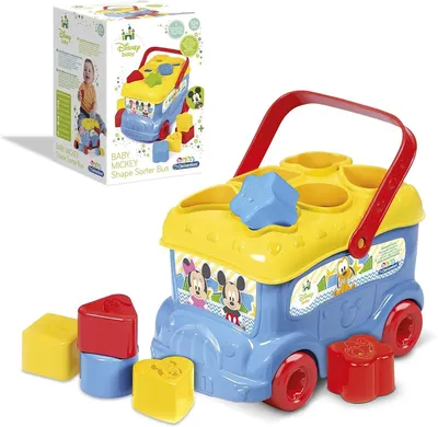 Zdjęcie produktu dla Clementoni Baby Mickey Disney autobus do sortowania gra koordynacyjna umiejętności motorycznych 10M+ 14395