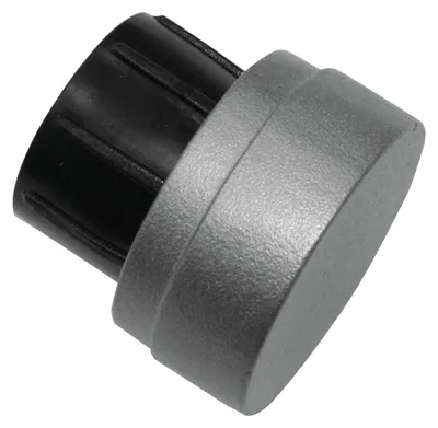 Productafbeelding van GARDINIA eindkappen voor gordijnstangen met een diameter van 25 mm, serie Industrial Home, metaal