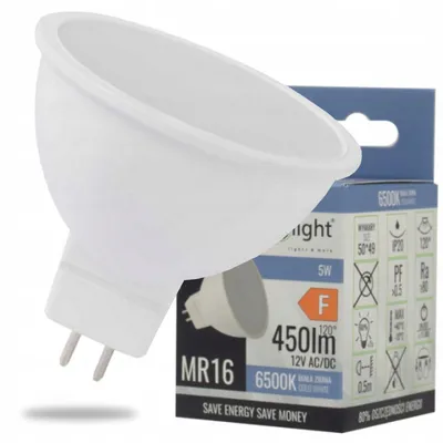 Zdjęcie produktu dla Żarówka MR16LED 12v 5w 6500K Eco Light