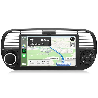 Produktbild von Carplay android auto 7" 2+64G Android 15 Autoradio Für Fiat 500 2012-2017 DAB+ GPS Navi BT FM SWC RDS DSP