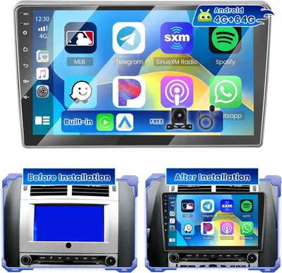 Produktbild von Autoradio – 2-DIN-Autoradio – Android-Autoradio – Carplay-Autoradio – Autoradio mit kabelloser Verbindung – 9-Zoll-Touchscreen