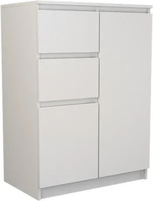 Produktbild von Kommode Wolfgang mit 2 Türen und 2 Schubladen 70 cm in Weiß
