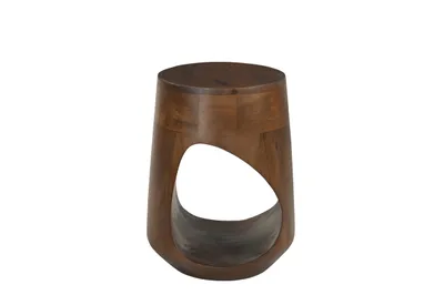 Produktbild von SIT Möbel Beistelltisch Ø 32 cm | mit offenem Fach | Mango massiv braun | B 32 x T 32 x H 46 cm | 14771-30 | Serie RONDURA