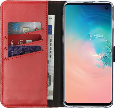 Obrázek produktu pro Selencia kožené pouzdro Samsung Galaxy S10 - červené