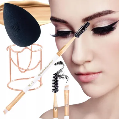Produktbild von Professionelles Make-up-Schwamm- und Augenbrauenpinsel-Set
