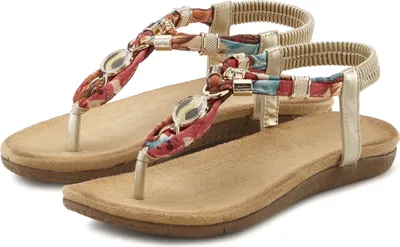 Produktbild von LASCANA Zehentrenner Sommerschuh, Sandalette, offener Schuh, bunt Größe 36