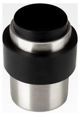 Produktbild von Türstopper SKOLL aus Edelstahl für Boden oder Wand - Stabiler Bodentürstopper mit Gummi Puffer