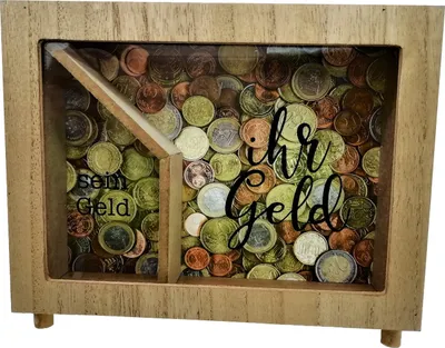 Produktbild von Spardose Ihr Geld Sein Geld Bilderrahmen 20 x 16 cm