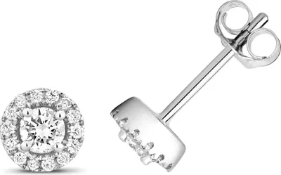 Produktbild von 9 Karat (375) Weißgold Damen - Diamant Paar Ohrstecker Brillant-Schliff 0.26 Karat H - I1 - 6mm*6mm; TRS15767