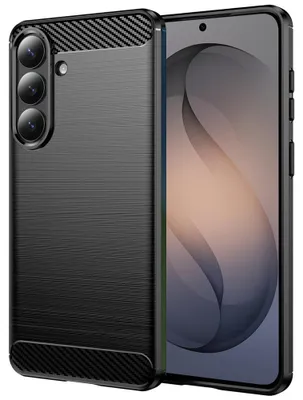 Zdjęcie produktu dla Techsuit Carbon Silicone etui z karbonowym Samsung Galaxy S26 - czarne