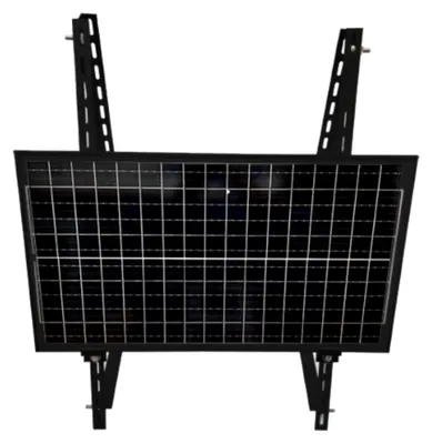 Produktbild von 3-in-1 Solarmodulhalterung (Vollschwarz) für Balkonkraftwerke - Balkon, Terrasse, Flachdach