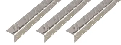 Obrázek produktu pro Alberts, profil pro okenní rámy, vroubkovaný, hliník, leštěný, rozměry 53,6 x 29,5 x 1,5 mm, délka 2 metry
