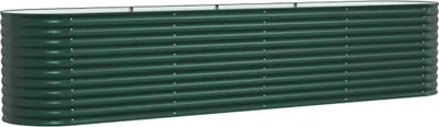 Immagine prodotto di vidaXL Aiuola rialzata verde 400 x 80 x 81 cm Acciaio
