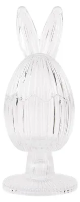 Produktbild von Clayre & Eef Glastopf Ei Ø 9x22 cm Transparant Glas