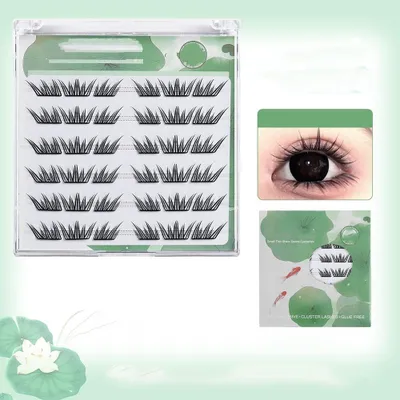 Image de INF Faux Cils Individuels Noirs - 36 Touffes, Effet Naturel, Facile à Appliquer