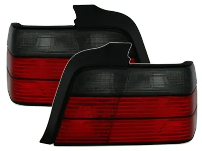 Für BMW E36 Limousine 1990-1998 Rückleuchten Links + Rechts Schwarz Rot in der Farbe Schwarz von AD TUNING GmbH & Co. KG