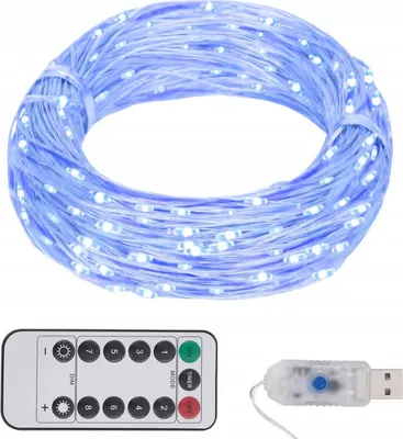 Obrázek produktu pro Světelný LED řetěz se 150 LED diodami modrý 15 m