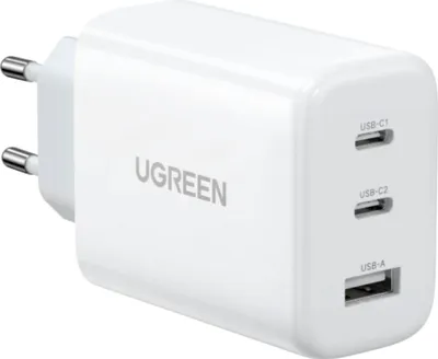 Image de UGREEN Chargeur rapide USB-A + 2*USB-C 65W - No GaN Tech