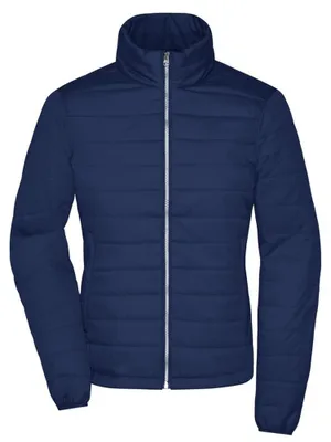 Produktbild von James and Nicholson - Steppjacke für Damen LT2369 (S) (Marineblau)