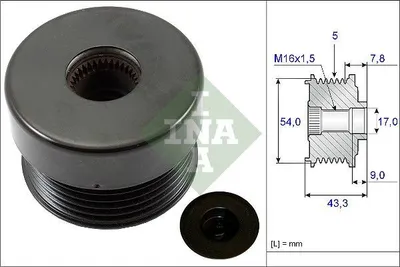 Produktbild von Ina Generatorfreilauf  535 0172 10