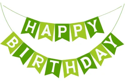 Immagine prodotto di Festoni di carta verde per compleanno, lunghezza 6 metri, ghirlanda di bandierine, dimensioni 16x20 cm, riutilizzabile