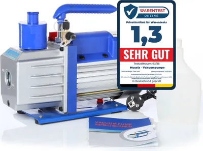 Produktbild von Vakuová pumpa Mucola Vakuová pumpa 127L/min s číselníkovým manometrem Vakuová pumpa Vakuometr Klimatizační systémy Vakuometr Pístová pumpa Klimatizační systém