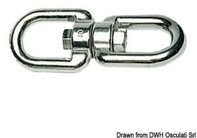 Produktbild von Wirbel mit Doppelauge AISI 316 4 mm Osculati 01.018.04