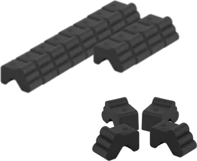Produktbild von BigDean 4x Blumentopf Füßchen Terracotta Braun Pflanzkübel Untersetzer extra stabile Kunststoff Füße  : Anthrazit : 16 Stück