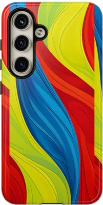 Produktbild von Buntes Wellenmuster – Hülle Kompatibel mit Samsung Galaxy S24