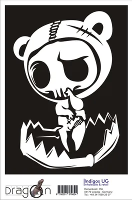 Produktbild von Aufkleber / Autoaufkleber - JDM / Die cut / Auto / OEM - Fear bear - 210x150mm gold - Heckscheibe / Heckscheibenaufkleber