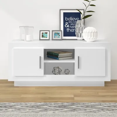 Obrázek produktu pro The Living Store TV skříňka bílá 102x35x45 cm materiál na bázi dřeva