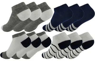 Produktbild von 12 Paar Kinder Sneaker Socken Baumwolle, 12 Paar, Mix2 23-26