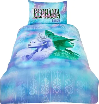 Immagine prodotto di Wicked: For Good - Biancheria da letto TA14221 (letto singolo) (blu/verde/rosa)