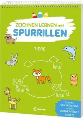 Produktbild von Zeichnen lernen mit Spurrillen - Tiere