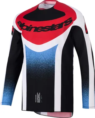 Obrázok produktu pre Motokrosový dres Alpinestars Techstar KNIF, čierna/biela/červená, S