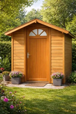 Immagine prodotto di Porta di servizio in legno con vetrata Pixos, H.215xL.90, lato tavolo, P. dritto, GD MENUISERIES