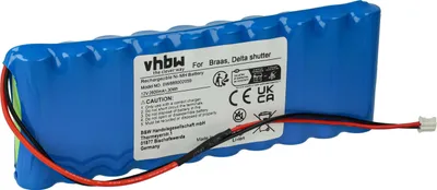 Produktbild von vhbw Akku kompatibel mit Braas Rollladenantrieb Torantrieb Drehtorantrieb Garagentorantrieb (2600 mAh, 12 V, NiMH)