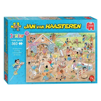 Image de Jan van Haasteren Puzzle Junior - L'école d'équitation, 360pcs.