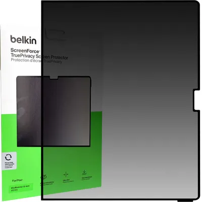 Zdjęcie produktu dla Belkin ScreenForce, 34,5 cm (13.6"), Laptop, Filtr do ekranu w ramce, Anty odblaskowe, Prywatność