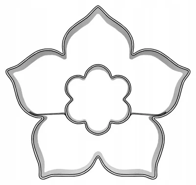 Produktbild von EkoForemki Rose Ausstecher Blume Keksform 4,4 cm