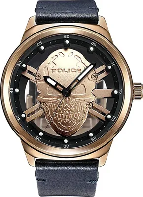 Produktbild von Police Herren Uhr Armbanduhr Leder Analog PREDATOR PL.14685JSR/67