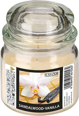 Produktbild von Flavour by GALA "Flavour by GALA" Bonbonglas mit Wachsfüllung, MAXI Ø 90 mm · 120 mm elfenbein - Sandalwood-Vanilla | Packung (1 Stück)