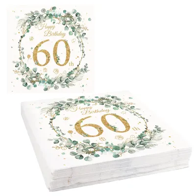 40er-Pack Eukalyptus-Servetten, 32,5x32,5 cm, grün