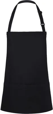 Immagine prodotto di Karlowsky BLS6 | Grembiule corto Basic con fibbia e tasca - Colore: nero (circa Pantone Black 6 C) - Dimensioni: 75 x 60 cm