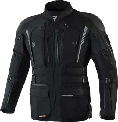 Produktbild von Rebelhorn Patrol Motorrad Textiljacke Farbe: Schwarz, Grösse: XS