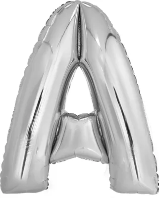 Produktbild von Folienballon Buchstabe A silber 86cm