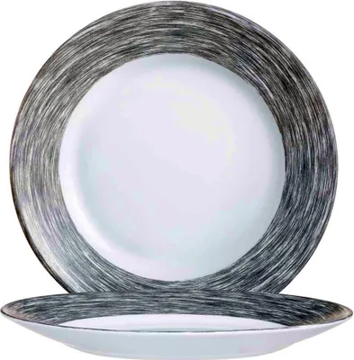Produktbild von Brush Grey Teller flach 25,2cm - 6 Stück