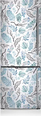 Produktbild von Magnete Küche Kühlschrank Kühlschrankmagnete 60x205 cm - Blätter und Zweige.